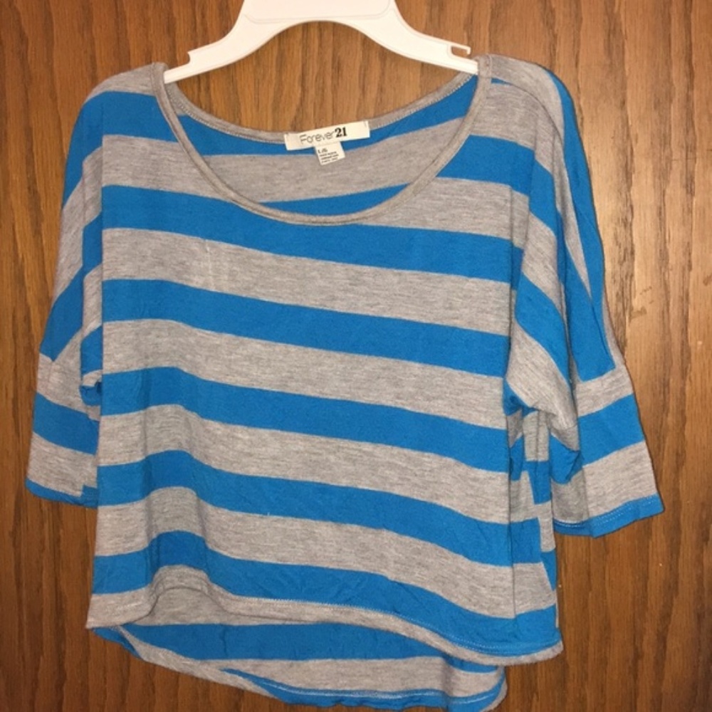 Forever 21 striped crop top